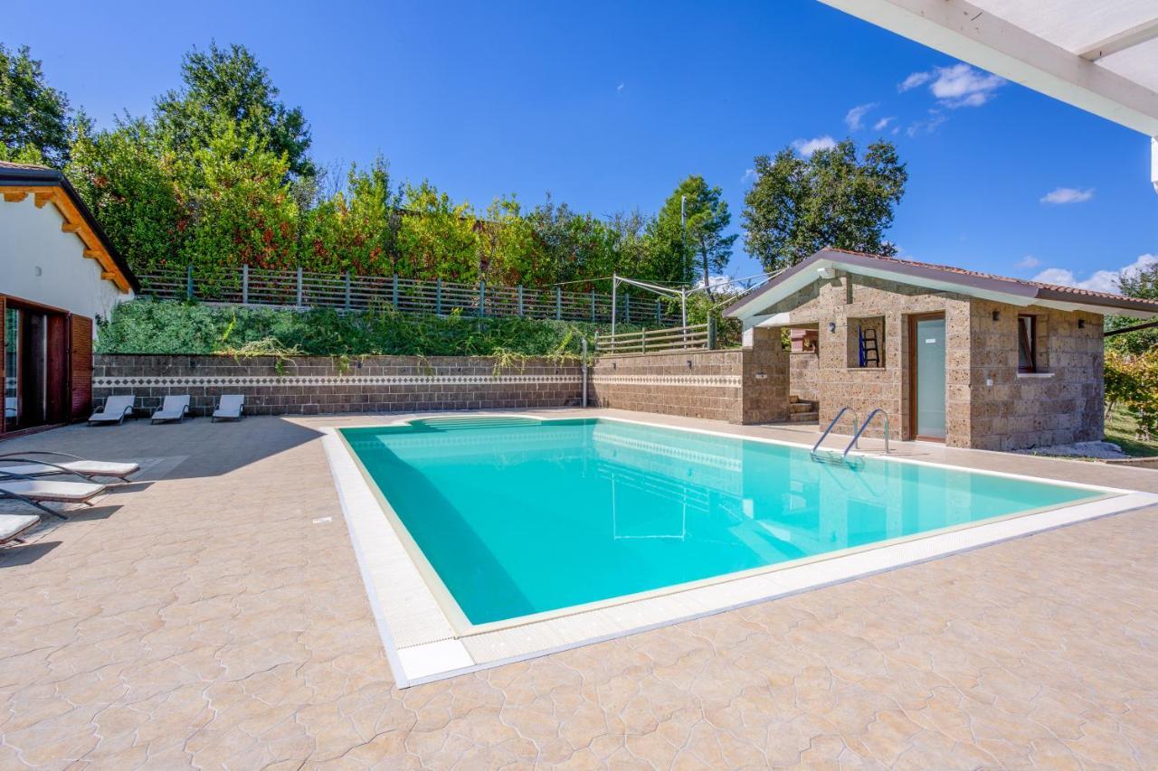 Villa Santoro Ai Tre Ulivi Con Piscina Privata Caiazzo Экстерьер фото